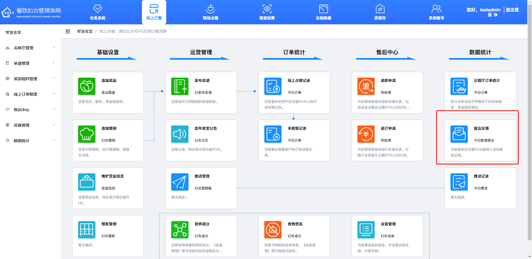 查看消費(fèi)者的留言反饋